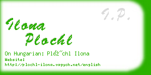 ilona plochl business card